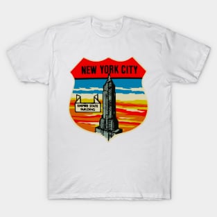 Vintage Empire State Decal T-Shirt